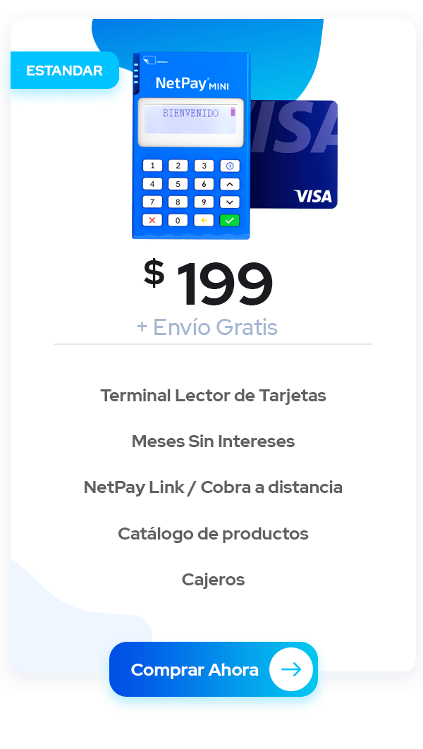 NetPay Smart |Terminal Bancaria | Acepta todas las tarjetas| Envío Gratis